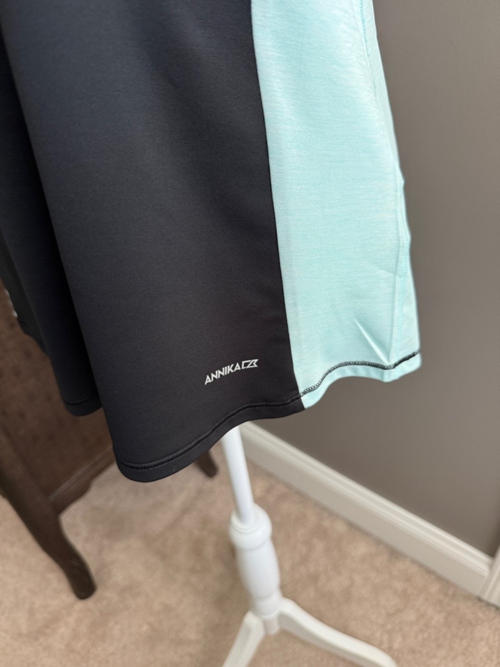 FedEx Cup Sleeveless Zip-Front Colorblock Tank Top - Coral, Black & Mint - Picture 2 of 5